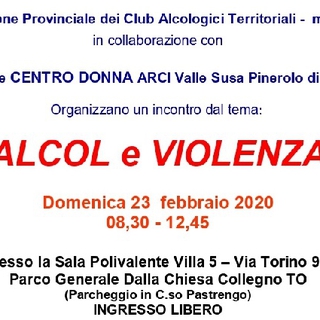 Incontro su "Alcol e Violenza"