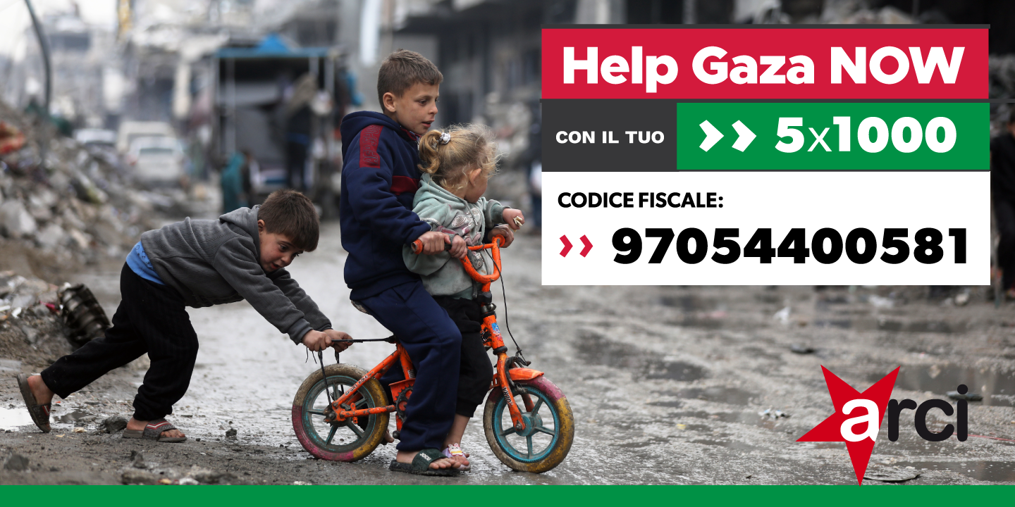 Help Gaza Now con il tuo 5×1000!