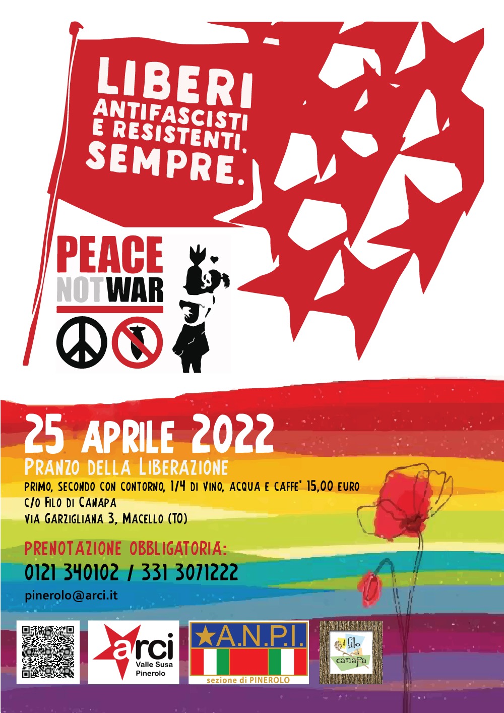 Liberi, antifascisti e resistenti. Sempre @Filo di Canapa