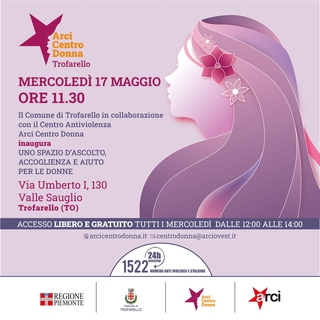 Inaugurazione dello sportello Arci Centro Donna a Trofarello