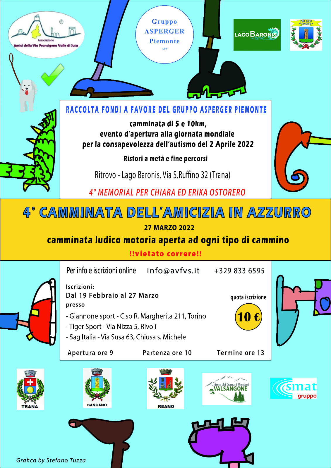 4a Camminata dell'Amicizia in Azzurro