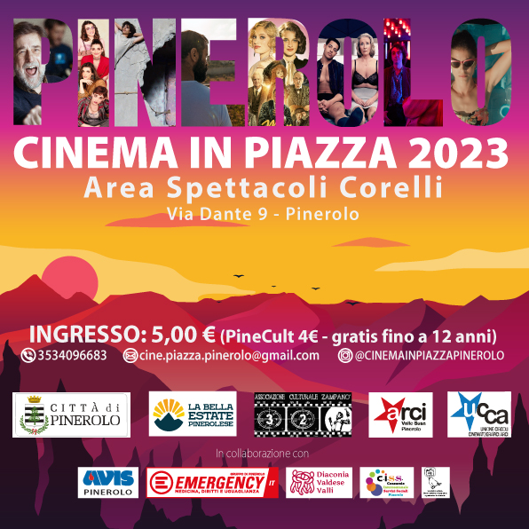 Cinema in Piazza 2023 a Pinerolo