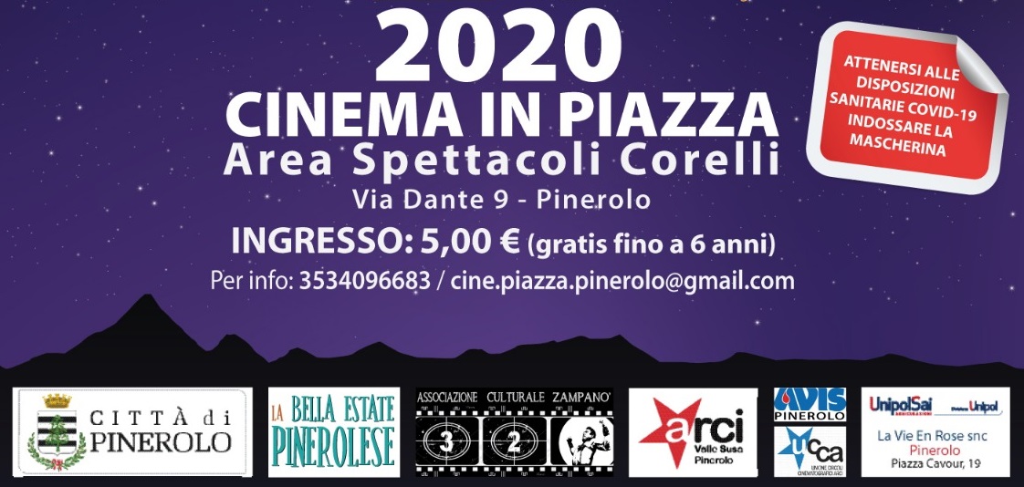 Cinema in Piazza 2020 a Pinerolo