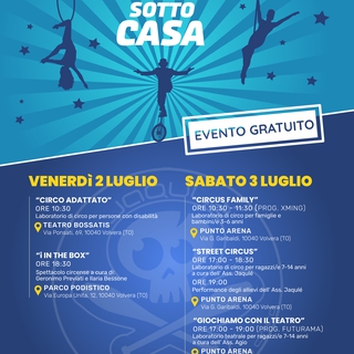 Il Circo sotto casa, 2-3 luglio 2021