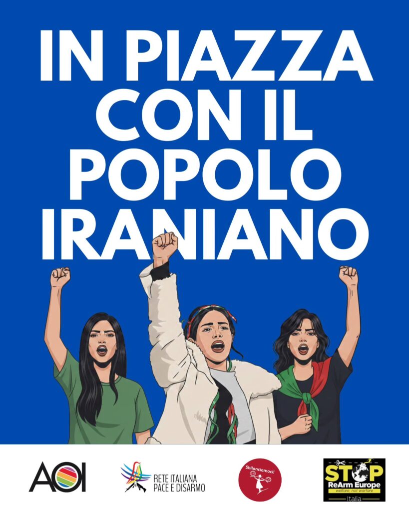 Mobilitazione in solidarietà al popolo iraniano