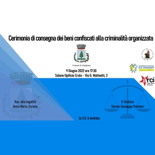 Comune di Alpignano: cerimonia di consegna dei beni confiscati alla criminalità