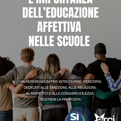 ARCI Valle Susa-Pinerolo aps sostiene il Referendum per introdurre l’educazione affettiva nelle scuole italiane