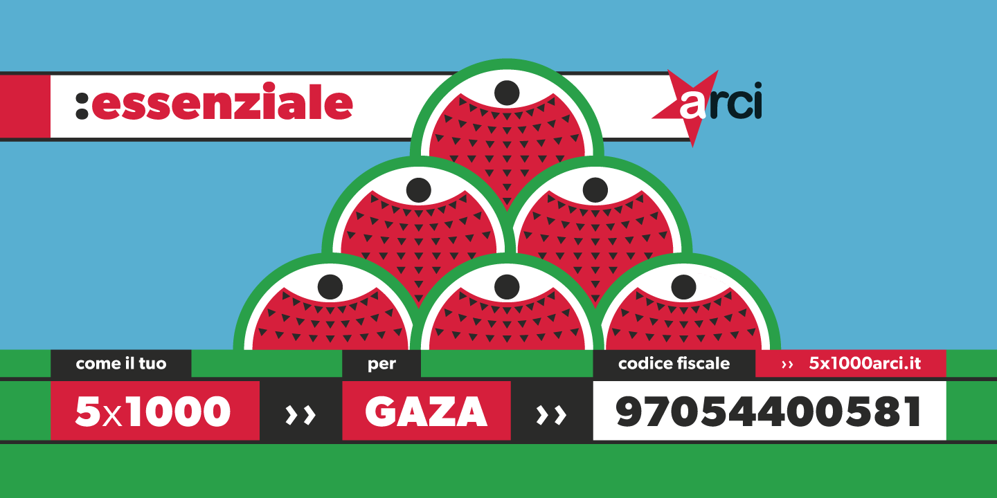 ESSENZIALE. Come il tuo 5x1000 per Gaza
