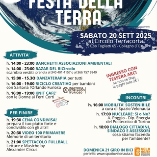 CIRCOLO TERRACORTA - FESTA DELLA TERRA 2025 IL 20 E 21 SETTEMBRE