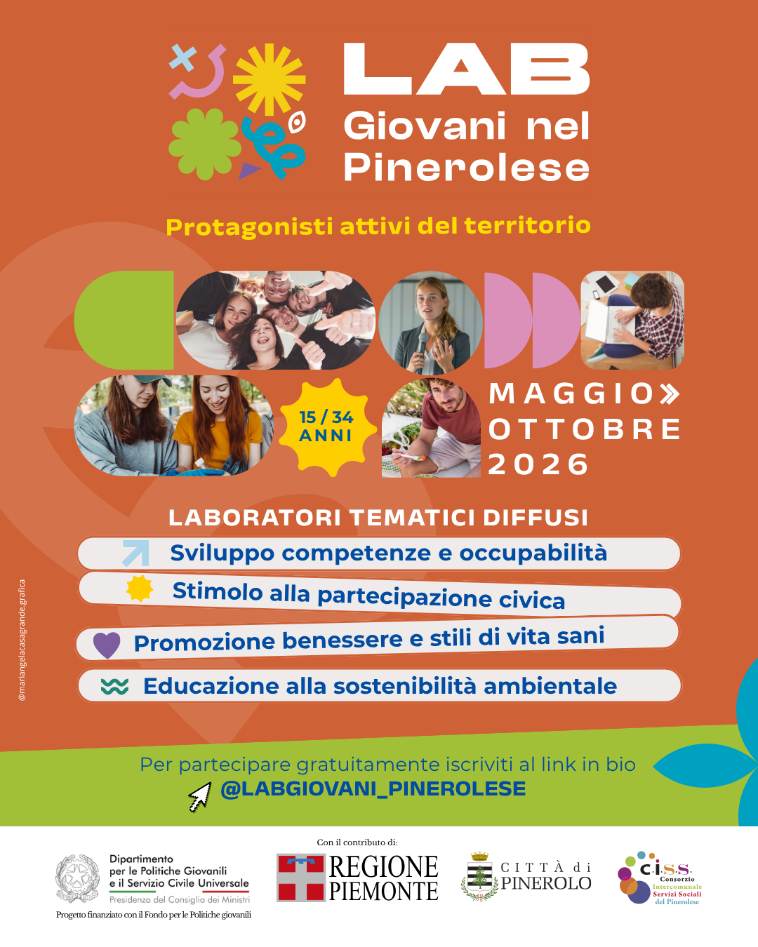 Prende il via “LAB Giovani nel Pinerolese”