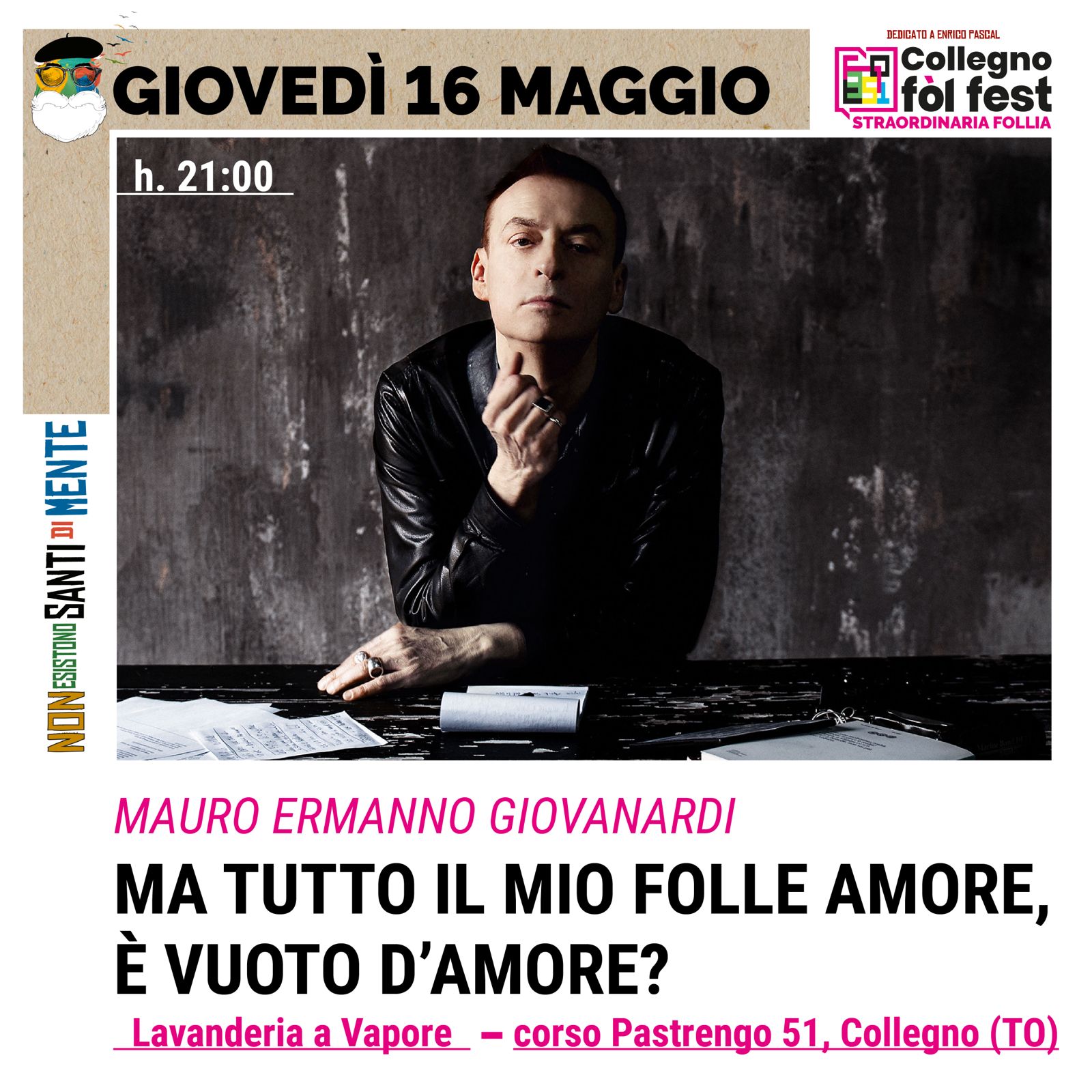 "Ma tutto il mio folle amore, è vuoto d'amore?" - performance di Mauro Ermanno Giovanardi