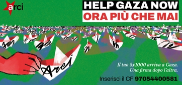 5×1000 ad Arci: una firma che arriva fino a Gaza