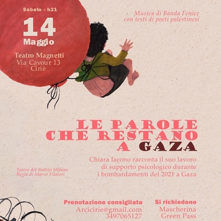 "Le macerie dopo il rumore. Le parole che restano a Gaza" @Ciriè