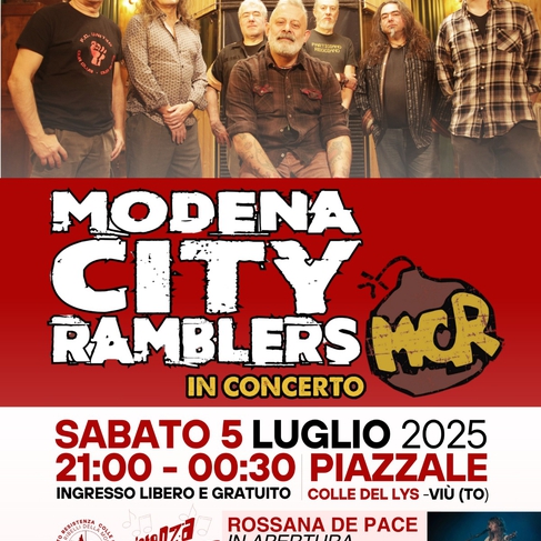 Modena City Ramblers in concerto al Colle del Lys! (ingresso gratuito)