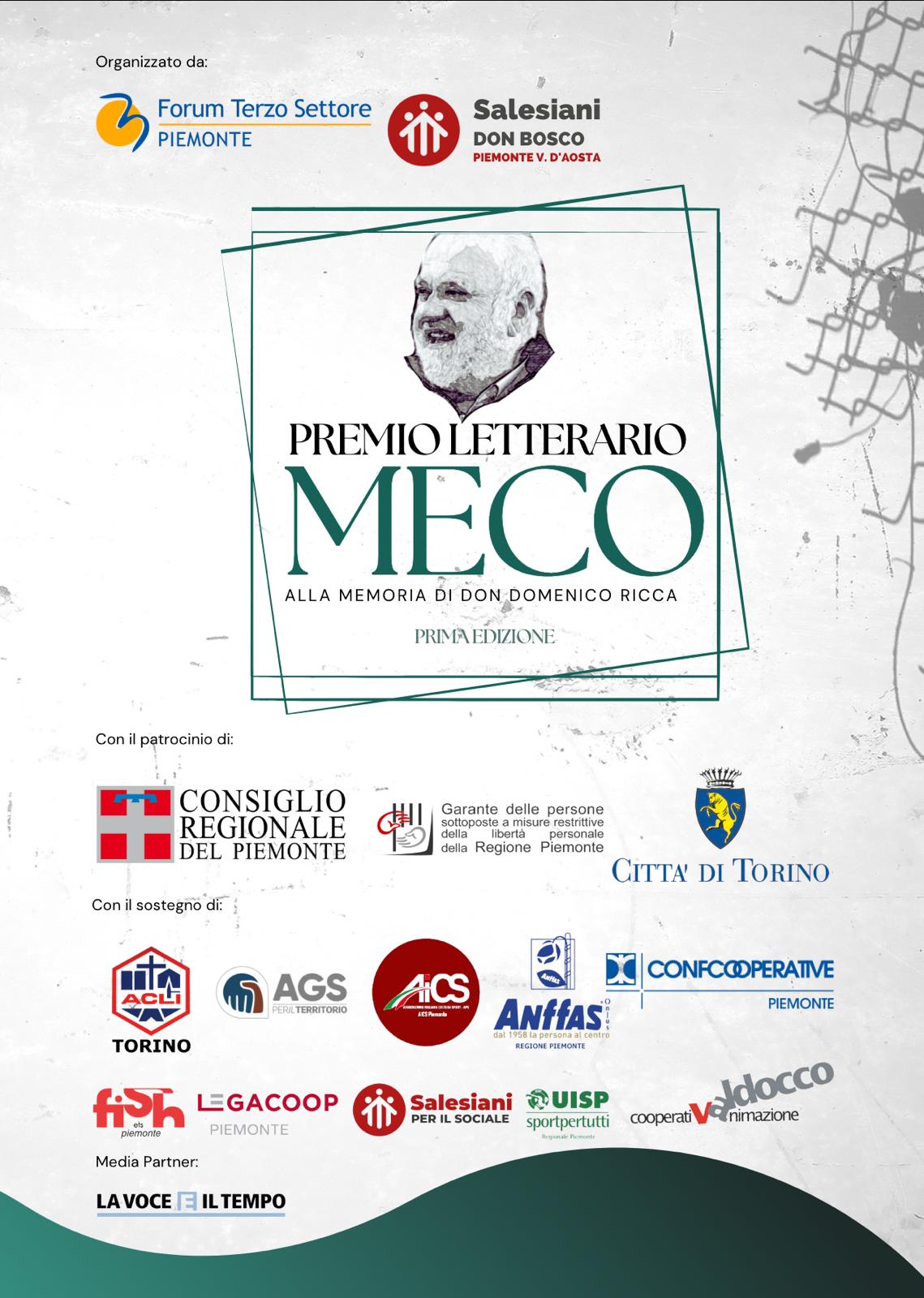 Premio letterario Meco promosso dal Forum del Terzo Settore in Piemonte