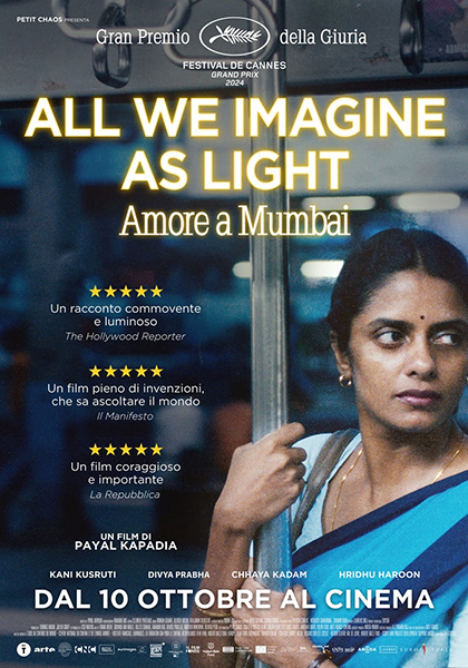 ALL WE IMAGINE AS LIGHT, MERCOLEDI' 6 AGOSTO A CINEMA IN PIAZZA A PINEROLO