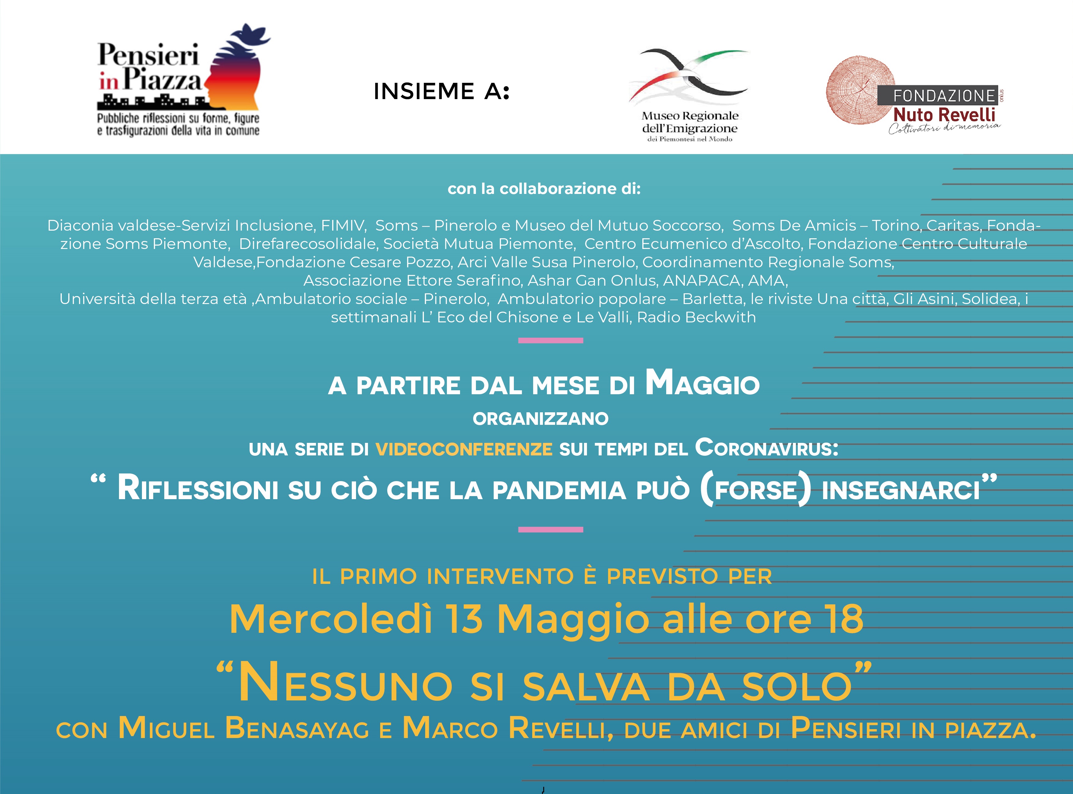 "Nessuno si salva da solo" con Miguel Benasayag e Marco Revelli