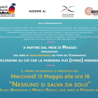 "Nessuno si salva da solo" con Miguel Benasayag e Marco Revelli