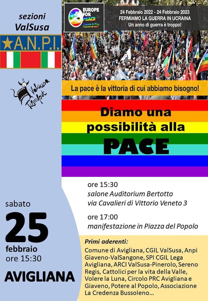 Diamo un possibilità alla Pace - Avigliana, 25 febbraio 2023