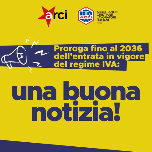 Una buona notizia per il Terzo Settore: proroga IVA fino al 2036