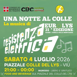 Resistenza Elettrica - Sabato 4 luglio 2026 al Colle del Lys