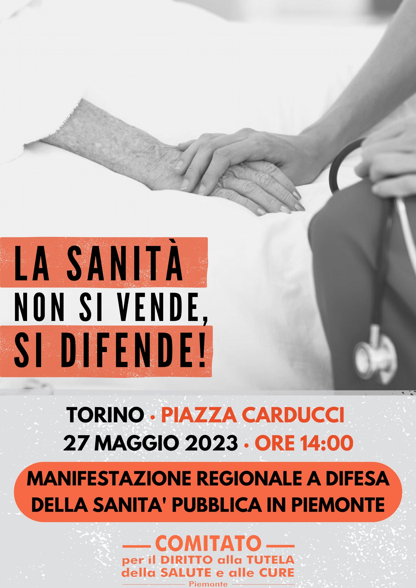 Manifestazione regionale a difesa della Sanità Pubblica in Piemonte