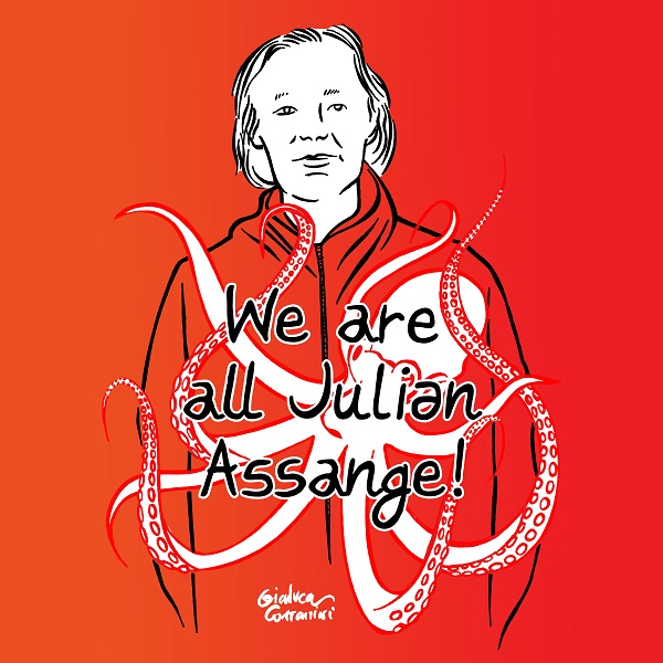 24hAssange - Iniziativa di solidarietà a Julian Assange ad Avigliana